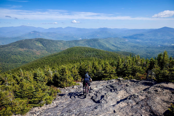 Caleb riding the summit - Photo by Andrew Drummond