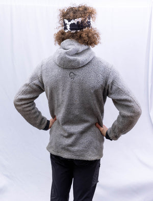 USED Men's Large Norrona warmwool3 zip Hood - White Mountain Ski Co