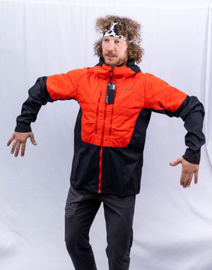 NEW WITH TAGS - Men's Large Lyngen Aero80 Insulated Zip Hood - White Mountain Ski Co