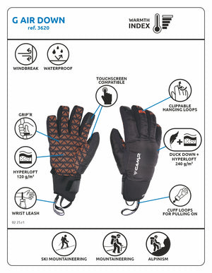 CAMP G AIR DOWN - Glove - White Mountain Ski Co