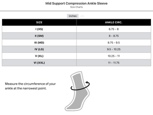 CEP_Compression_Ankle_Sleeve_2025_Size_Chart