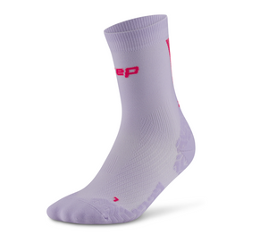 CEP Core Run Ultralight Mid Cut Compression Socks Unisex Lilac - White Mountain Ski Co