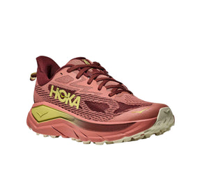 Hoka Women's Challenger 8 Road to Trail Running Shoes Blush/Dark Cedar - White Mountain Ski Co Alt