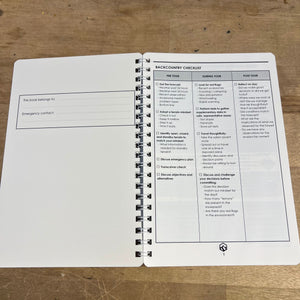 Field Notebook Checklist Page