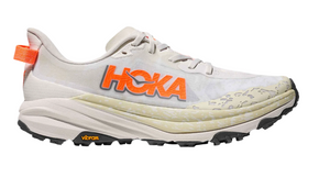 Hoka Men's Speedgoat 6 Trail Shoes White Neon Tangerine - White Mountain Ski Co