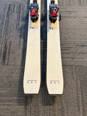 Kastle TX103 181 Ski Kit with Marker Kingpin Bindings and skins - USED