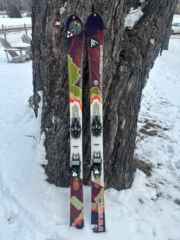 Used Fischer Transalp 88 Ski Kit - 163cm