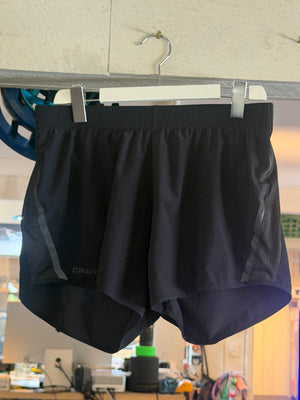 Craft Sportswear Men's 3" Lined Black Running Shorts - Large - Used