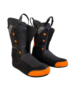 Ski boot liner on white background.