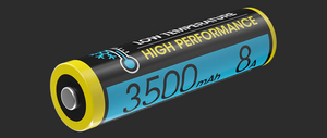 Nitecore NL1835LTHP Cold Weather Low Temperature High Performance 18650 Battery - White Mountain Ski Co