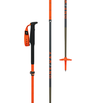 One Way TR Carbon Vario X Ski Poles - White Mountain Ski Co