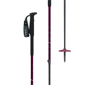 One Way Women's TR Vario Ski Poles Blackberry 2025 - White Mountain Ski Co