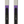 Pair of skis with a purple and black design on a white background