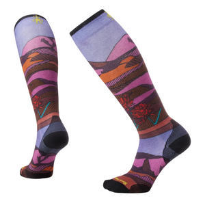 Smartwool Women's Ski Floral Field Print Over The Calf Socks - White Mountain Ski Co
