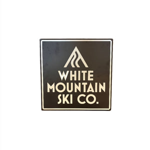 White Mountain Ski Co Tacker Sign - White Mountain Ski Co