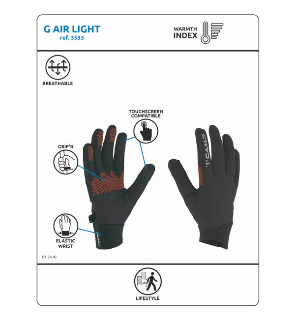 Camp G Air Light Gloves - White Mountain Ski Co