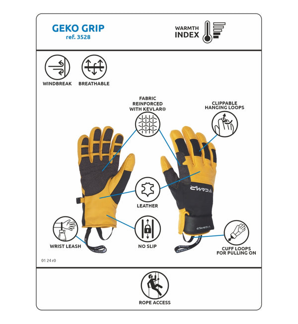 Camp Geko Grip Gloves - White Mountain Ski Co