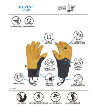 Camp G Crest Gloves - White Mountain Ski Co