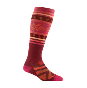 Darn Tough Women's Alpine Over - the - Calf Lightweight Ski & Snowboard Sock - White Mountain Ski Co