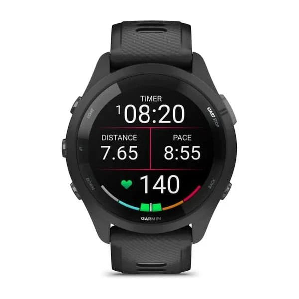 Garmin Forerunner® 265 Black Bezel and Case with Silicone Band - White Mountain Ski Co