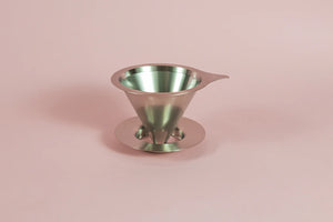 Hario Double Mesh Metal Dripper, 02 Silver - White Mountain Ski Co