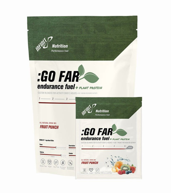 INFINIT Nutrition GO FAR Endurance Fuel + Plant Protein - White Mountain Ski Co