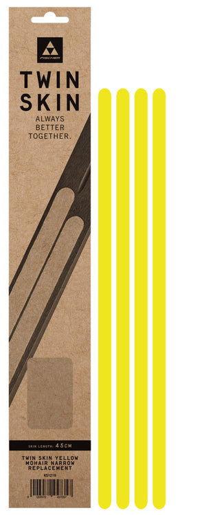 Fischer Twin Skin 100% Mohair Replacement Skin - Neon Yellow Narrow