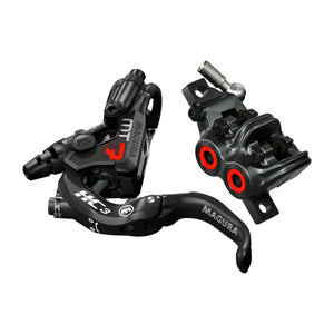 Magura MT7 HC3 Disc Brake and Lever - Front or Rear, Hydraulic, Post Mount, Black/Orange - White Mountain Ski Co