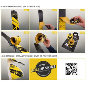 Montana Climbing Skins - Cut & Go - ADRENALINE - 140 mm - White Mountain Ski Co