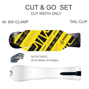 Montana Climbing Skins - Cut & Go - ADRENALINE - 140 mm - White Mountain Ski Co