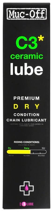 Muc - Off C3 Dry Ceramic Bike Chain Lube - 120ml, Drip - White Mountain Ski Co