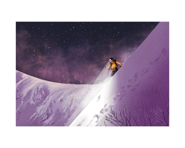 Night Mission Print - White Mountain Ski Co