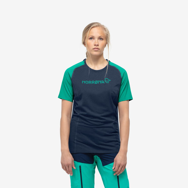 Norrona Womens Fjora Equaliser Lightweight T-Shirt - White Mountain Ski Co