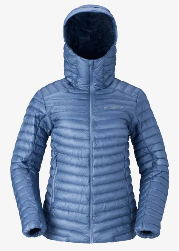 Norrona Women's trollveggen down800 super light hood 2025 - White Mountain Ski Co