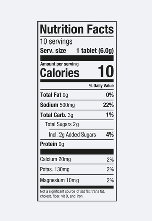PrecisionFuelPH1000TabletNutritionFacts
