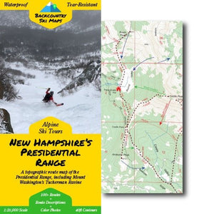 Presidential Range Backcountry Map - White Mountain Ski Co