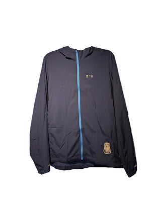 T8 Mens Running Unisex Air Jacket Large Navy - Squall Special Edition