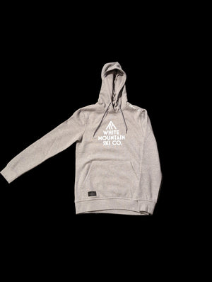 Gray hoodie with a logo