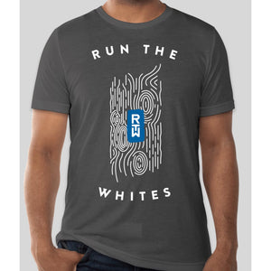 Run The Whites Men's T-Shirt V2 - White Mountain Ski Co