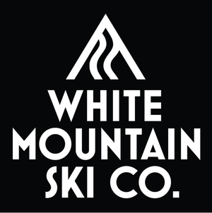 Square White Mountain Ski Co Sticker - White Mountain Ski Co