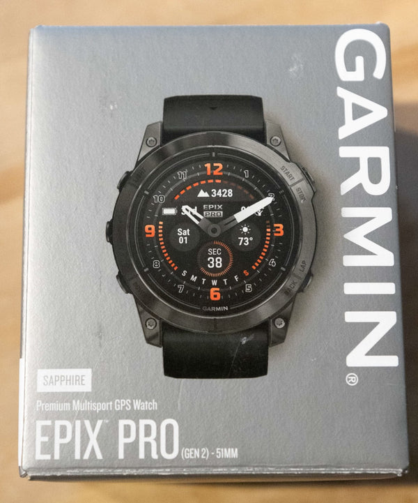 USD Garmin EPIX PRO Sapphire Gray Titanium 51mm - White Mountain Ski Co