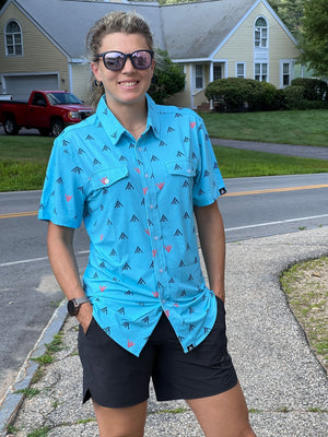 White Mountain Ski Co Performance Button Up Shirt 2023 - White Mountain Ski Co